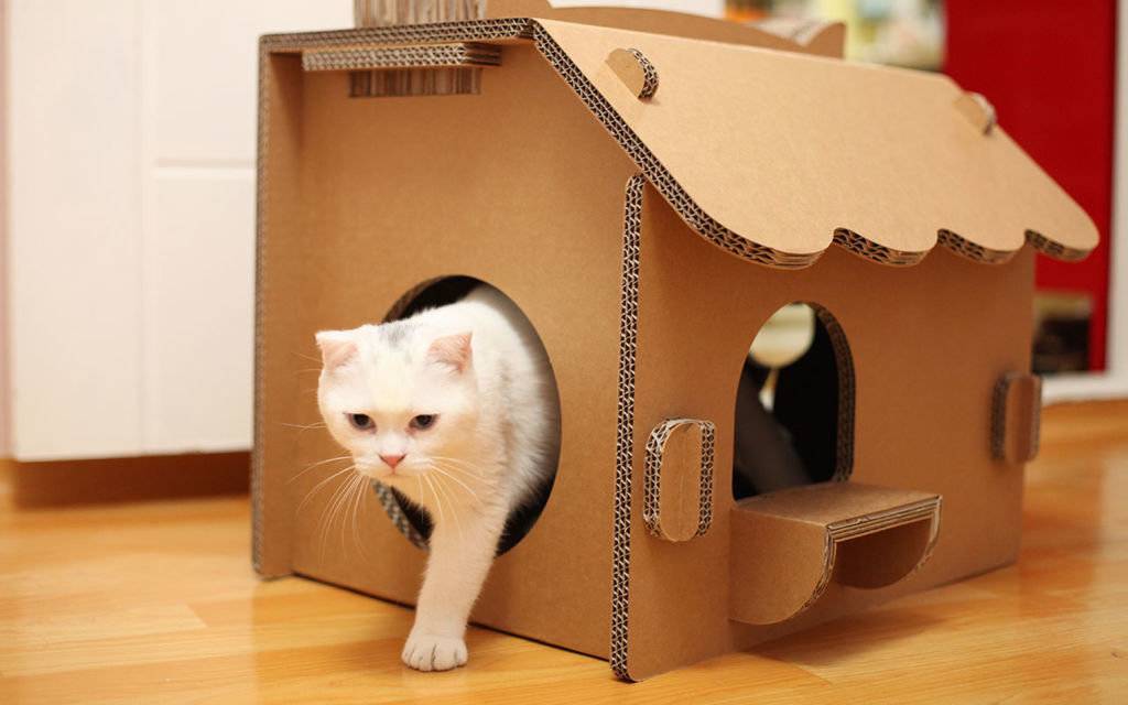 Как сшить домик для кошки: выкройки, список материалов +видео