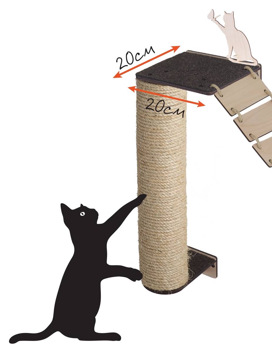 Когтеточка для кошек своими руками: основной способ уберечь поверхности в доме – советы по ремонту