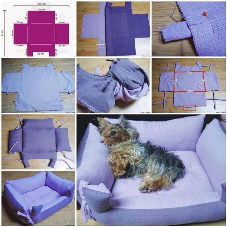 Лежак для собаки своими руками: 12 пошаговых вариантов на фото