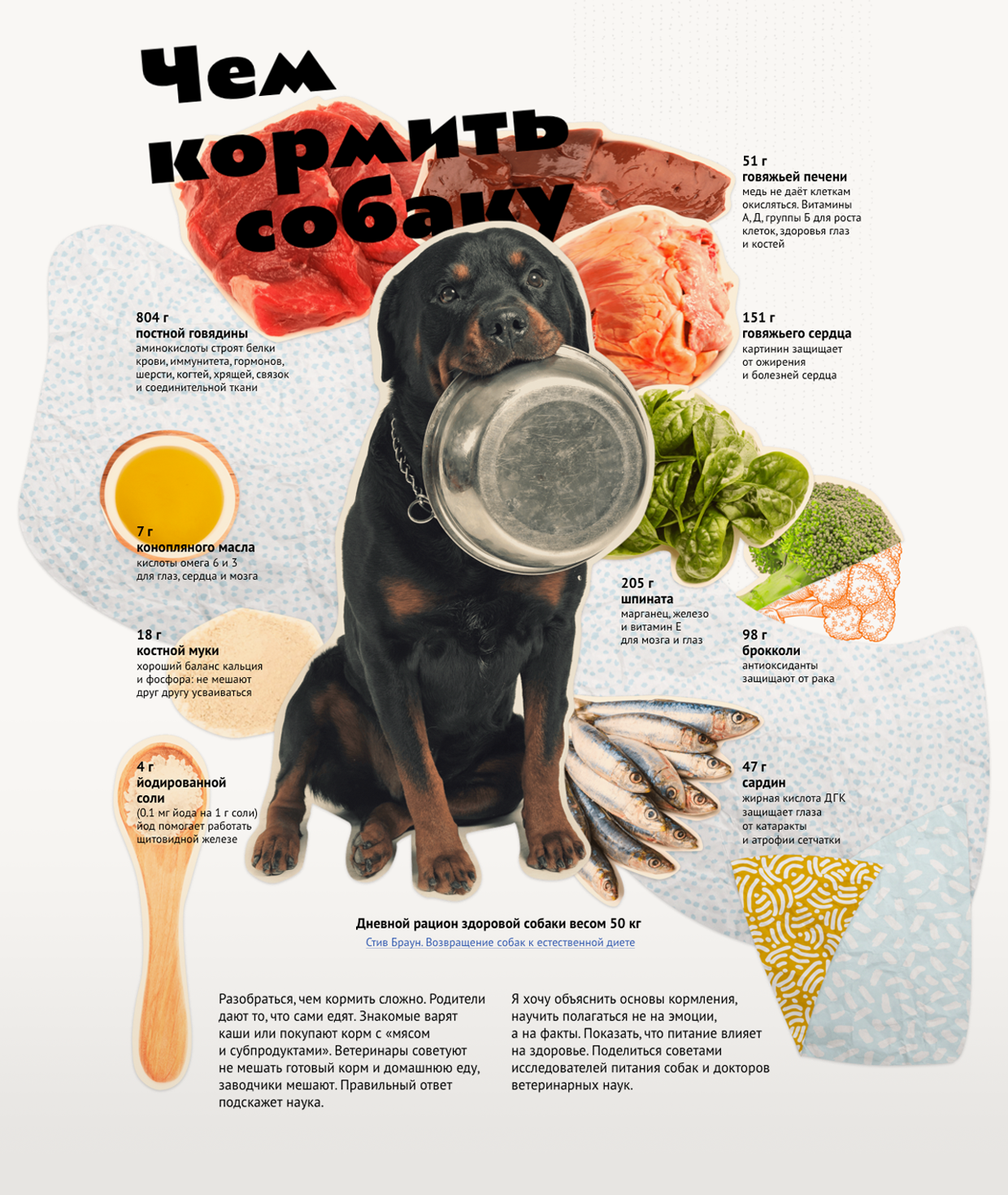 Натуралка для собак — меню на каждый день при натуральном питании