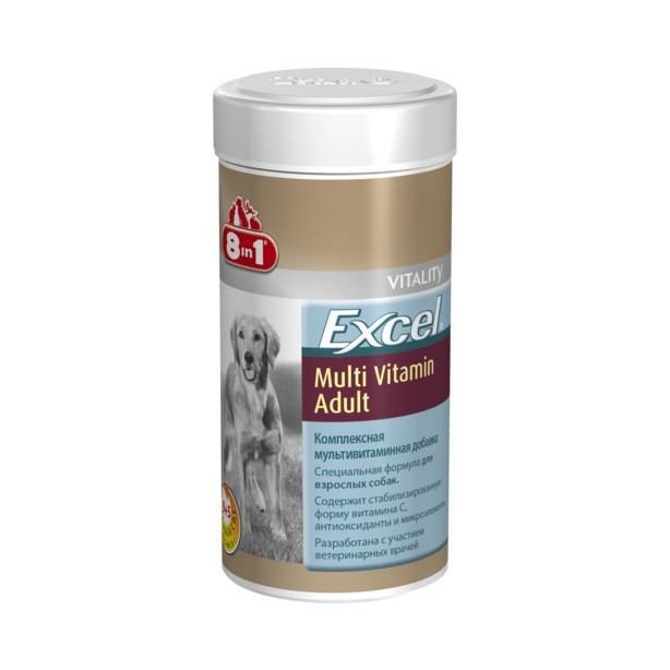Excel 8 в 1 витамины для собак: описание витаминных средств