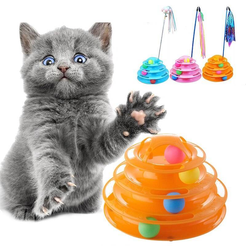 Игрушки для кошек: интеллектуальные, развивающие с шариком по кругу, лучшие автоматические и электронные, а также механические заводные
