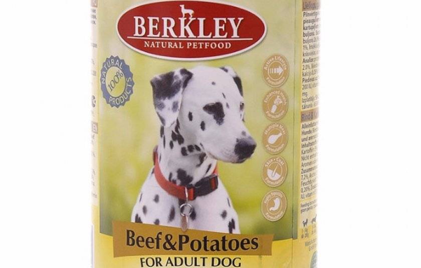 Все о консервах для корма собак беркли (berkley)