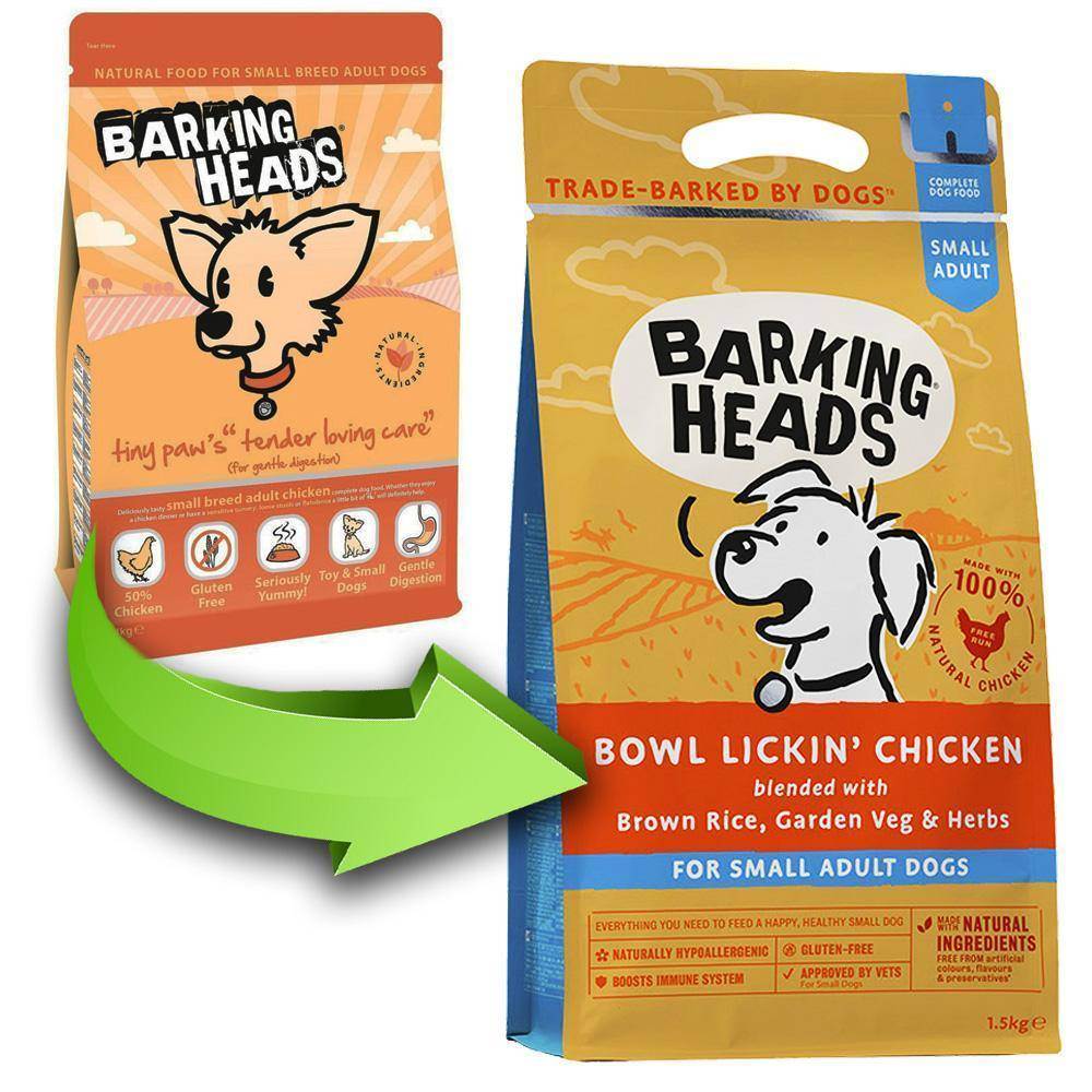 Barking Heads: корм для собак и щенков, сухой и консервы