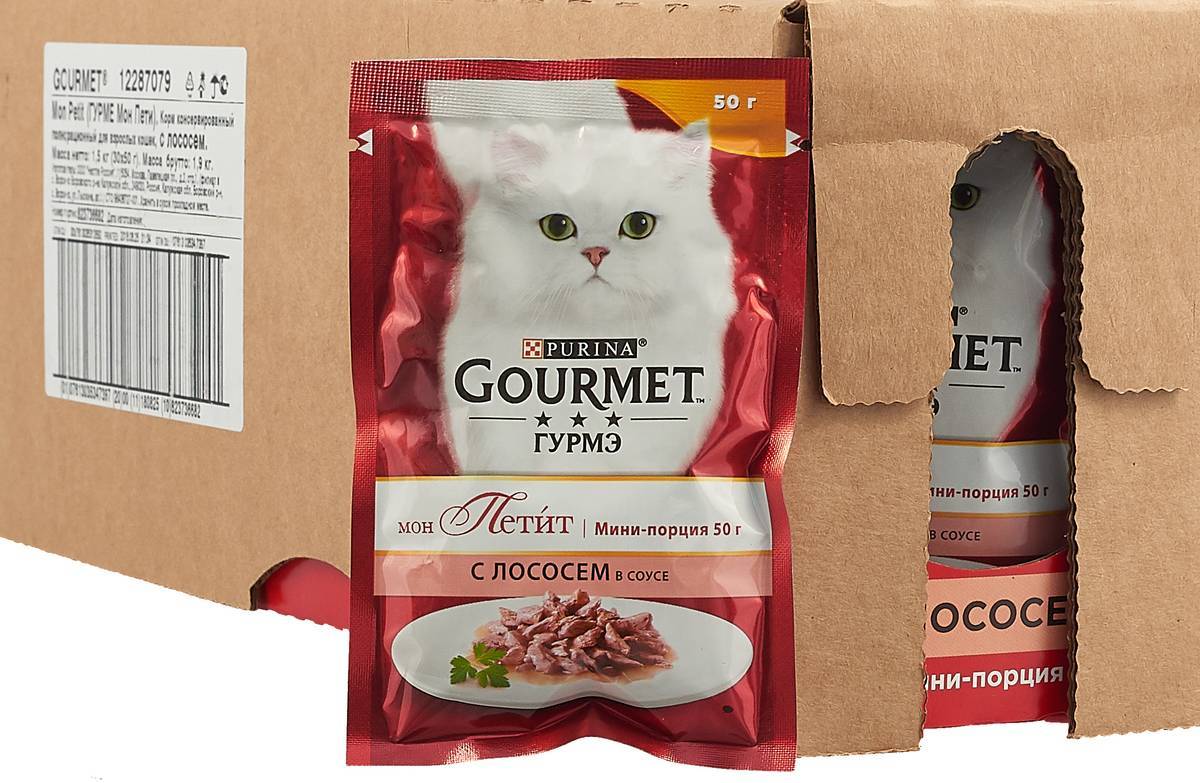 Гурмэ: корм для кошек, состав консерв Gourmet