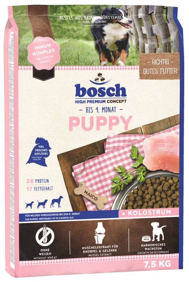 Сухие корма для собак bosch (бош)